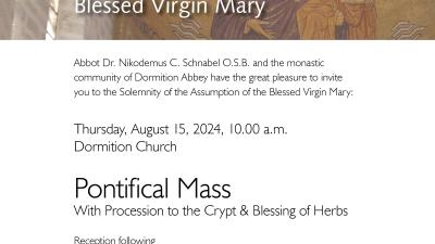 Dormition Abbey Invitation